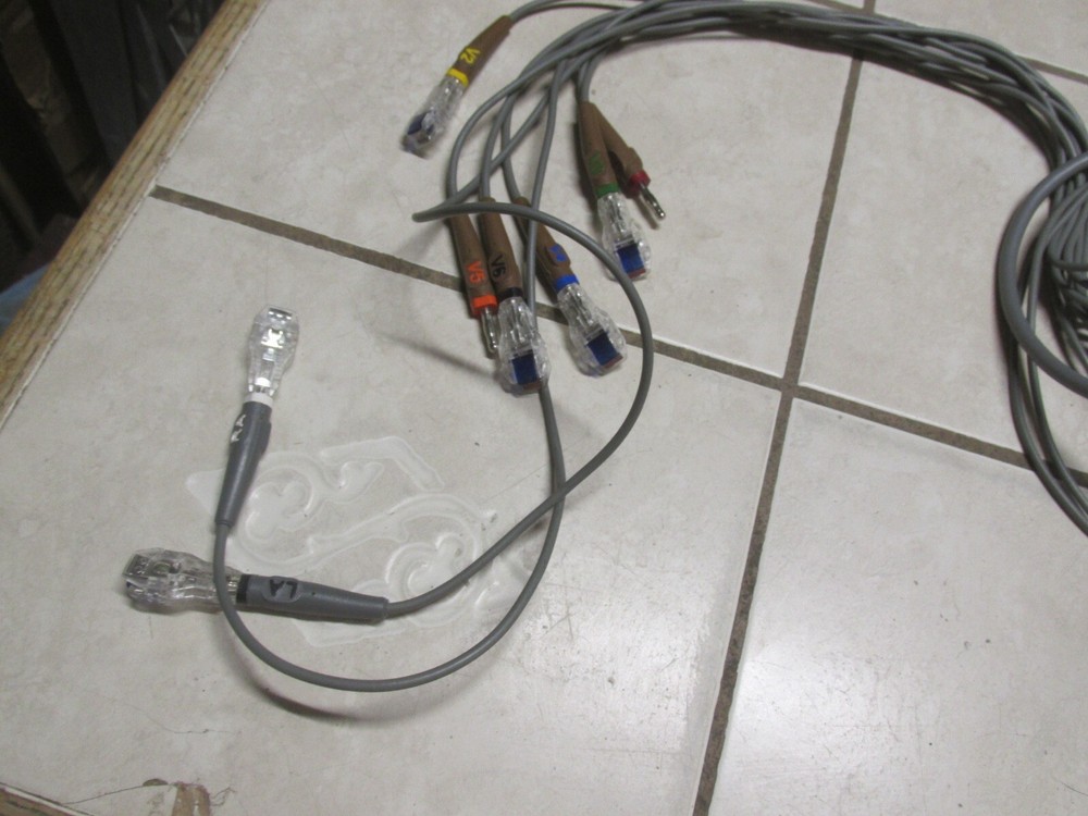 Burdick 10 Lead ECG Cable w/ Leads ref: 00700