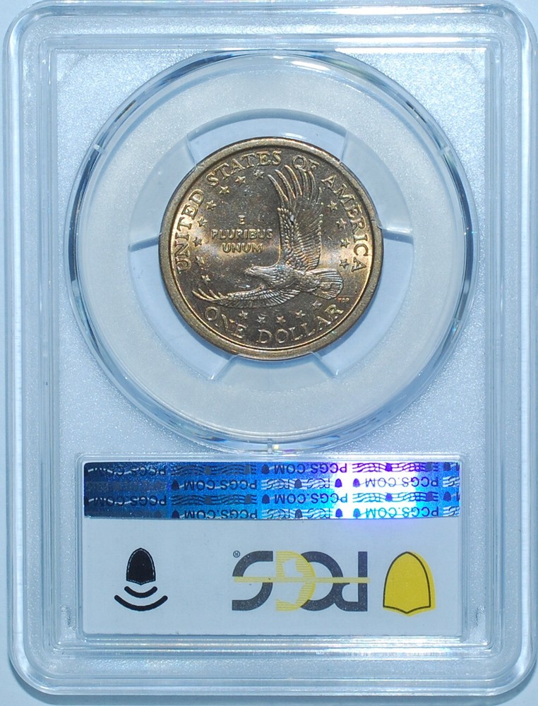 2000 P PCGS MS62 Sacagawea Dollar FS-901 Wounded Eagle