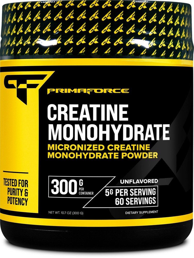 PrimaForce Creatine Monohydrate Powder (300g) Unflavored - Workout Supplement