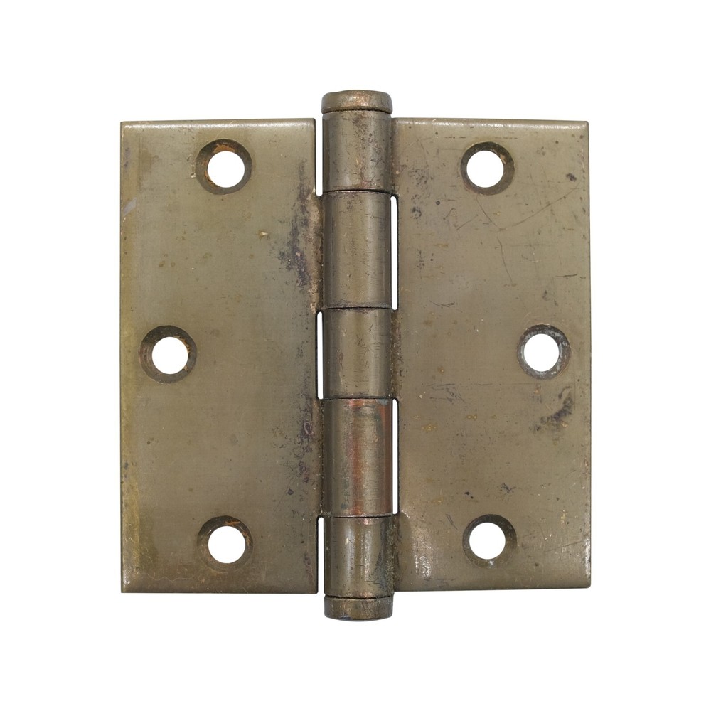 Classic Brass Plated Steel Flat Tip Butt Door Hinge