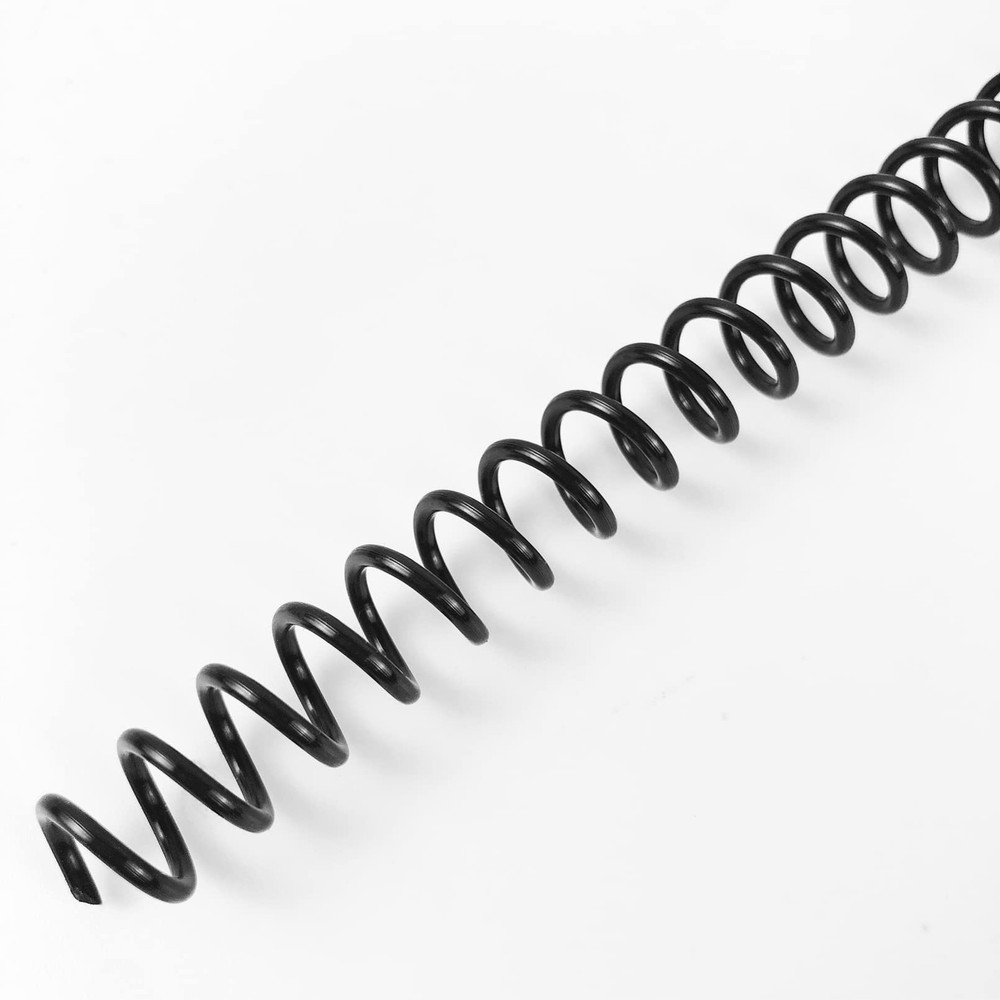 100 Pack Plastic Spiral Binding Coils 8mm5/16" 40 Sheet Capacity 41 Pitch Bla...