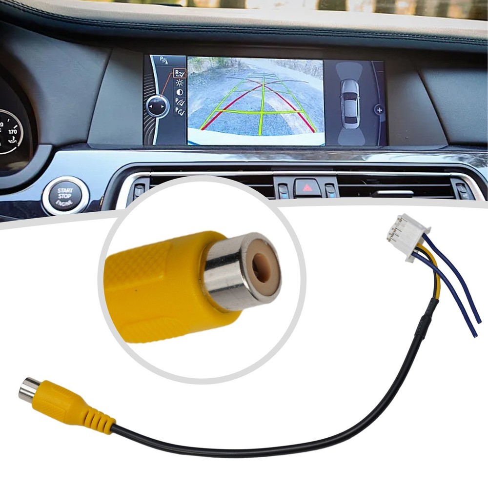 Easy Installation 10 Pin Camera Wiring Connector Video Input Cable Adapter