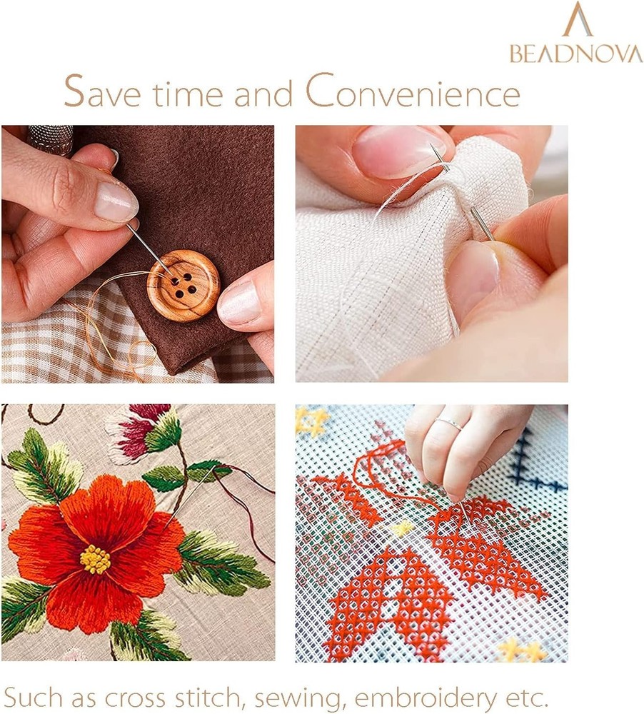 Needle Threaders 20Pcs Stainless Steel Sewing Needle Threader Tool Needle Thread