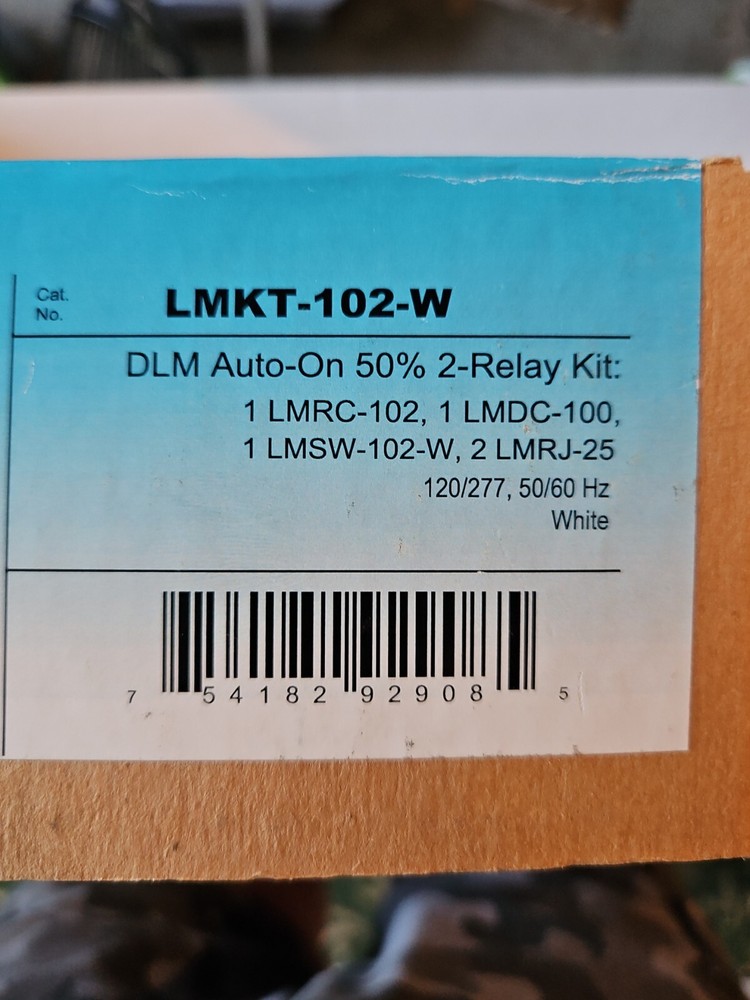 Wattstopper LMKT-102-W White 2-Relay Controller Digital Room Control Bundle