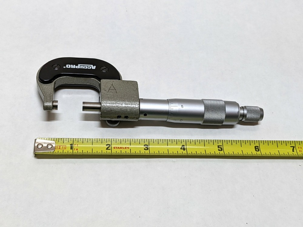 ACCUPRO Micrometer 0-1" Range 0.0001" Graduation E231 (USED).