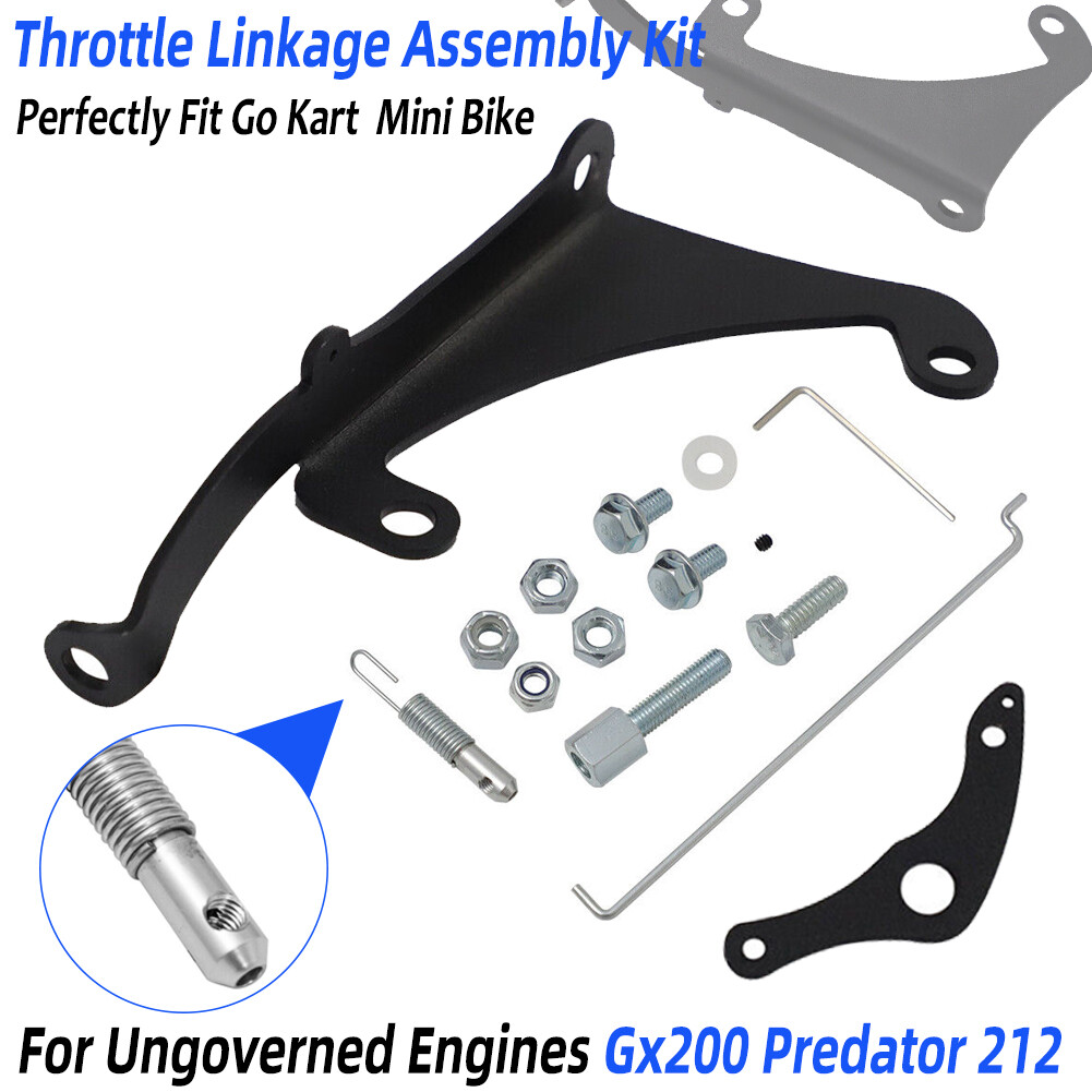 Throttle Linkage Kit For Ungoverned Engines Gx200 Predator 212 Go Kart Minibike