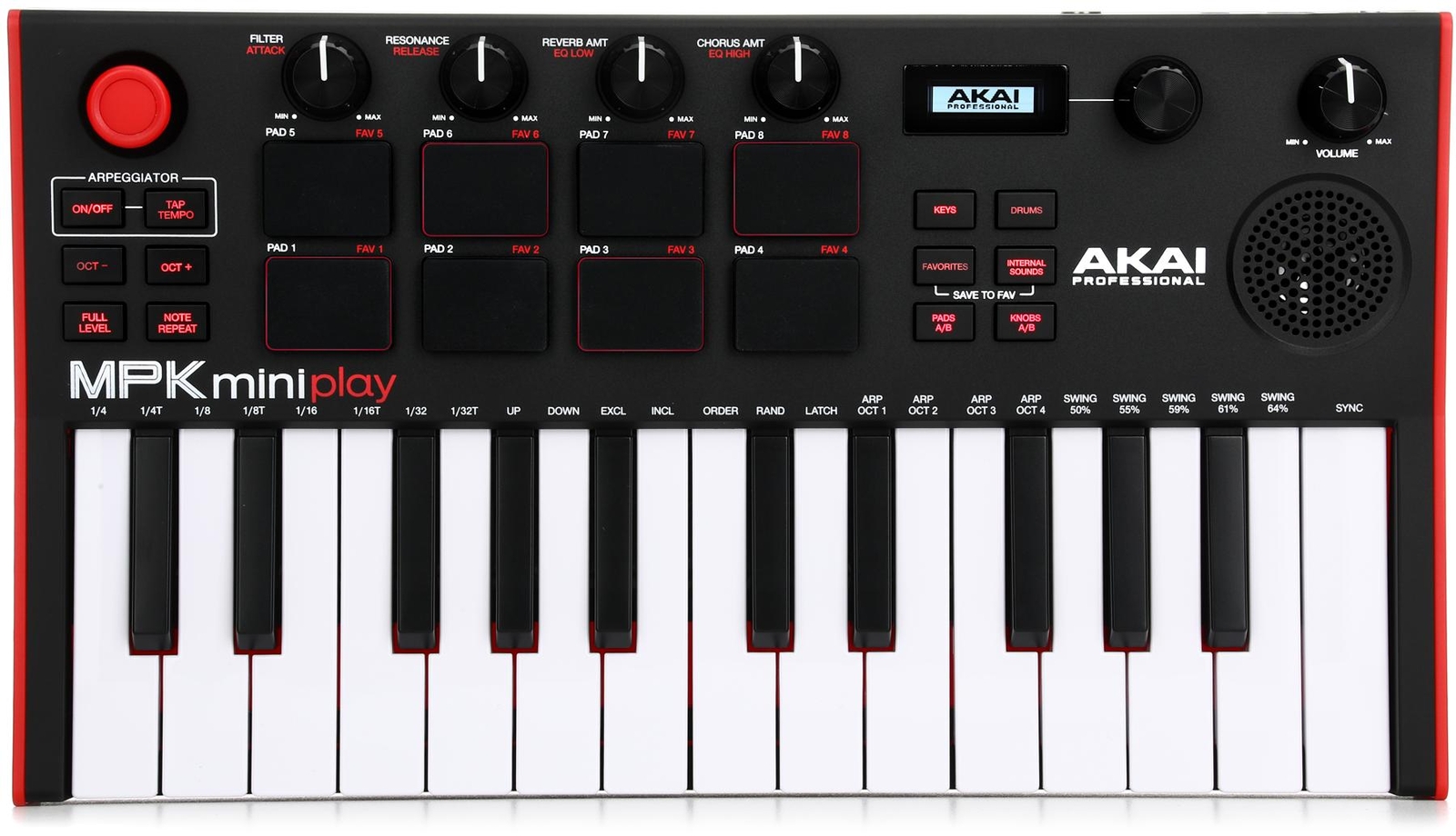 Akai Professional MPK Mini Play3 portable keyboard MIDI controller