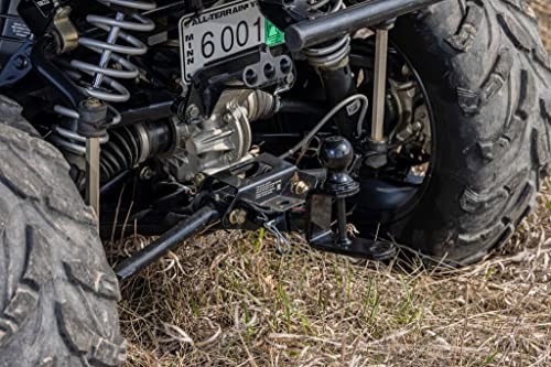 3-Way 1 1/4" Hitch with 2" Ball & Hook