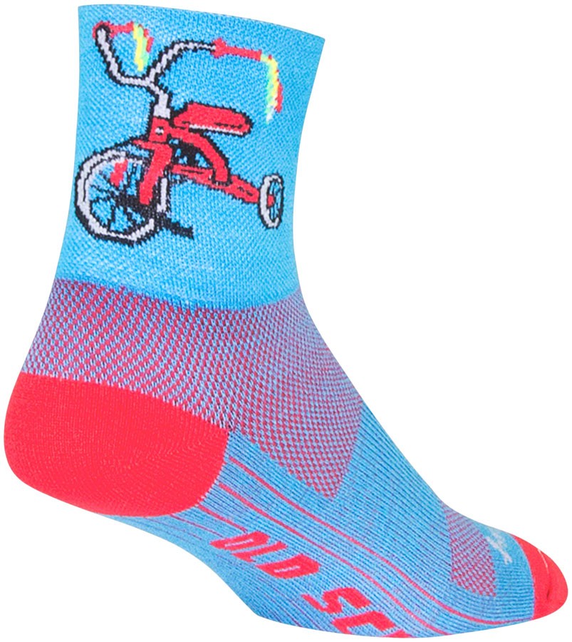 SockGuy Classic Socks Ankle Socks Small/Medium Blue Red