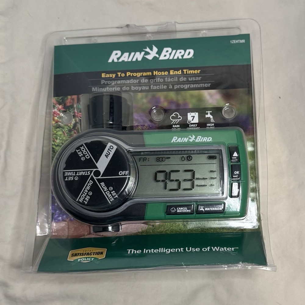 Rain Bird 1ZEHTMR 7-Day Setting Electronic Digital Hose End Timer, One Zone