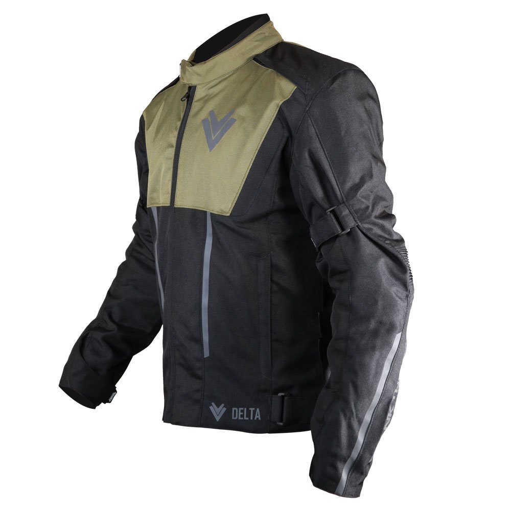 Frank Thomas Delta WP Motorcycle Jacket CE Mens Black Green