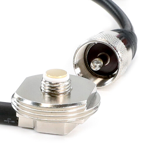 Car Mobile Radio Antenna Coax Coaxial 3/8" Thread Hole 15' NMO Cable Mount