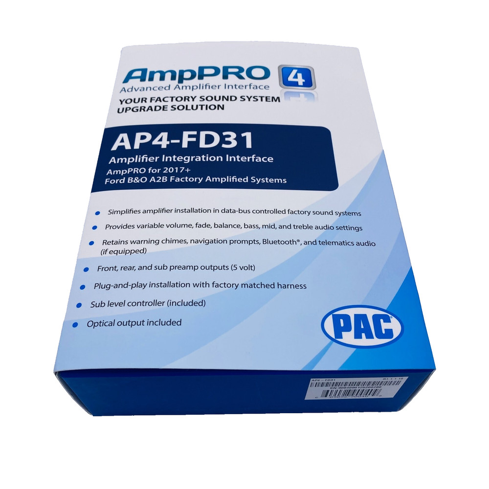 PAC AP4-FD31 Amplifier Integration Interface for 2018-2024 Ford w/B&O Amplifiers