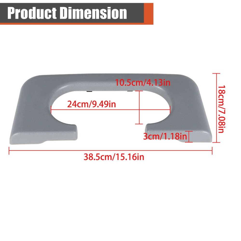 labwork Gray Center Console Cup Holder Pad Replacement for F250 Medium,