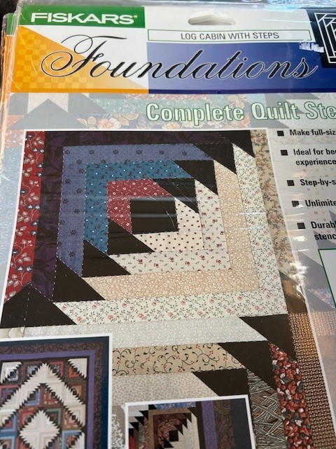 Fiskars Foundations Complete Quilt Stencil Set - Log Cabin with Steps - NEW