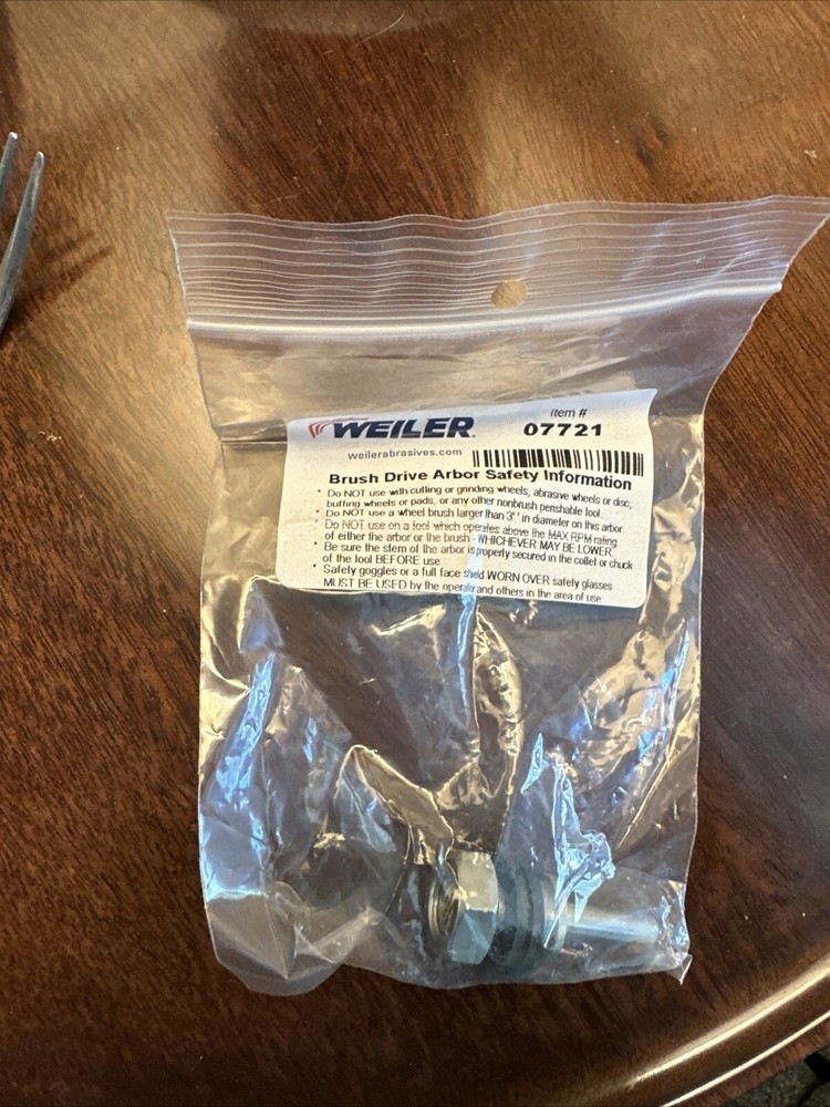 Weiler 07721 1/2 Drive Arbor 1/4 Stem