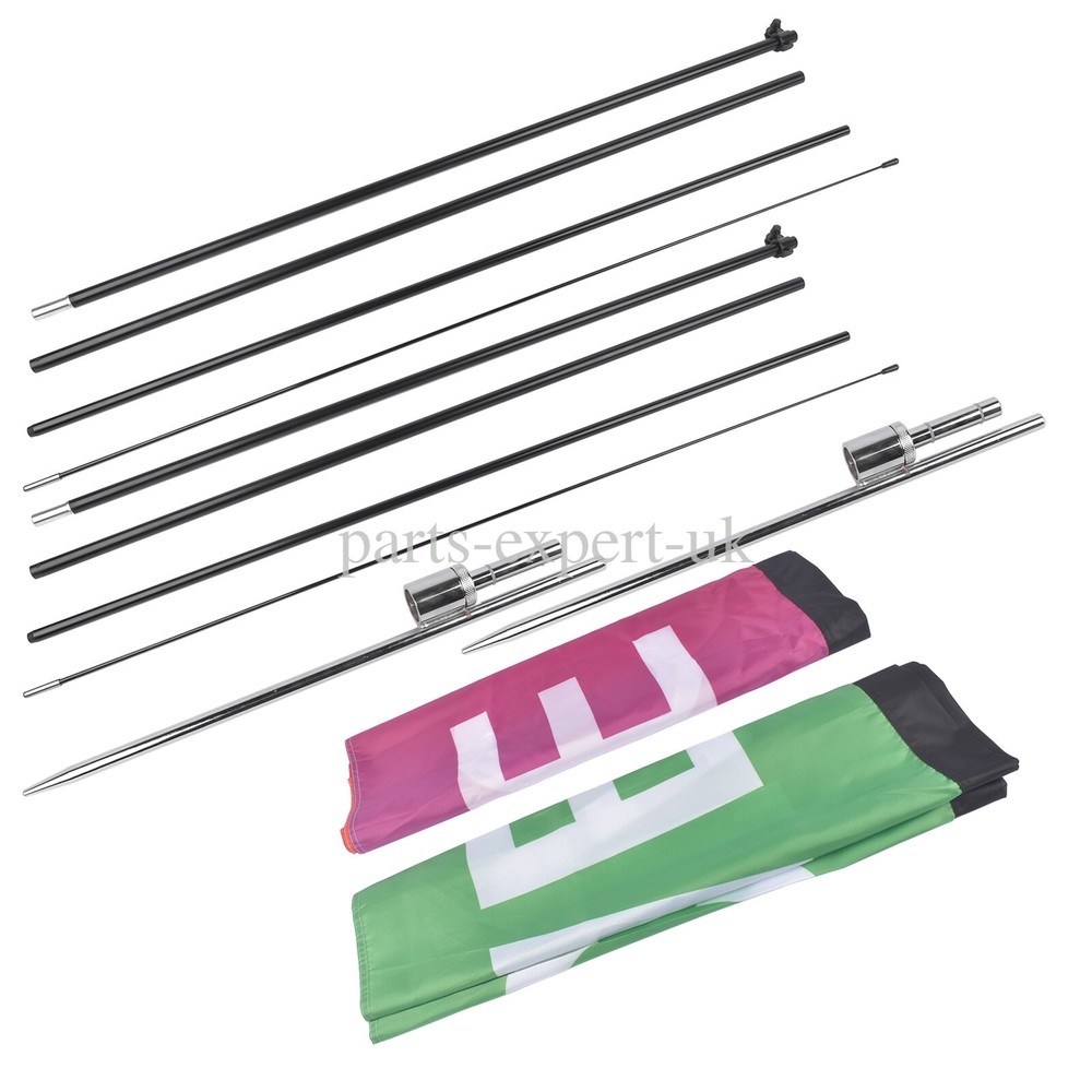 Open Feather Flags with Pole Kit, Advertising Flags for Business 2/3/4 Pack