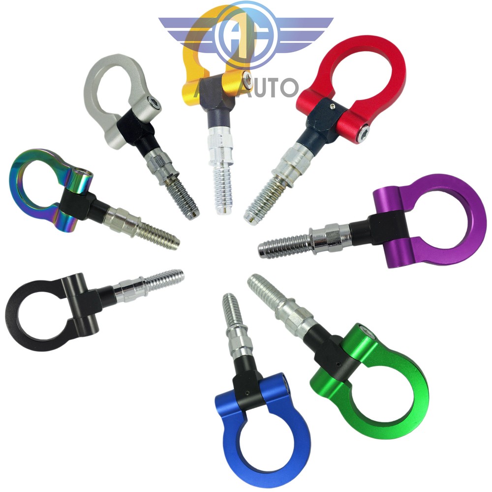 Red CNC EURO Racing T2 Tow Hook For BMW M E30 E36 E46 E91 E81 E90 E92 E93 1 3