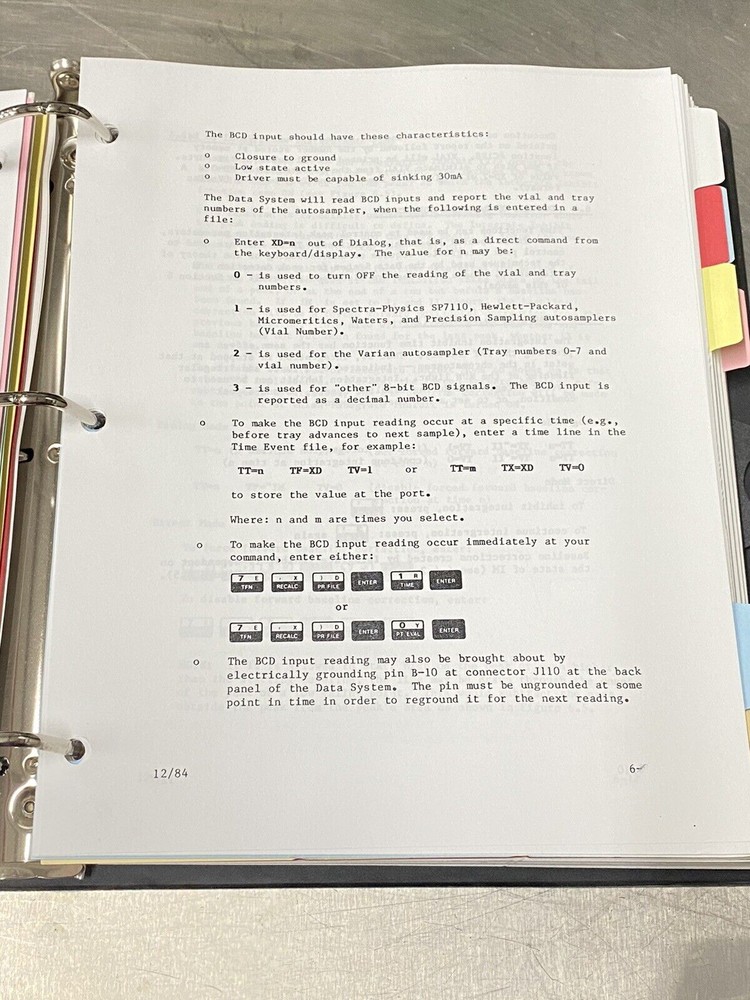 Spectra-Physics SP 4290 Computing Integrator - Users Guide / Instruction Manual