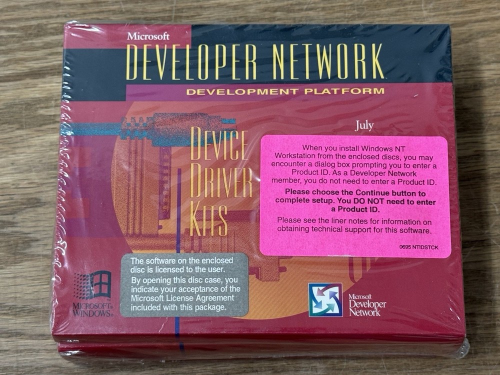 Microsoft Developer Network (MSDN) Device Driver Kits SDKS 1995 95 Sealed