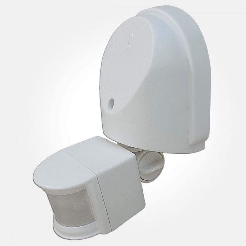 External IP44 180° PIR Detector - White