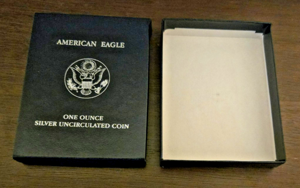 U.S. Mint  - American Eagle One Ounce Silver Uncirculated Coin Box  - Empty