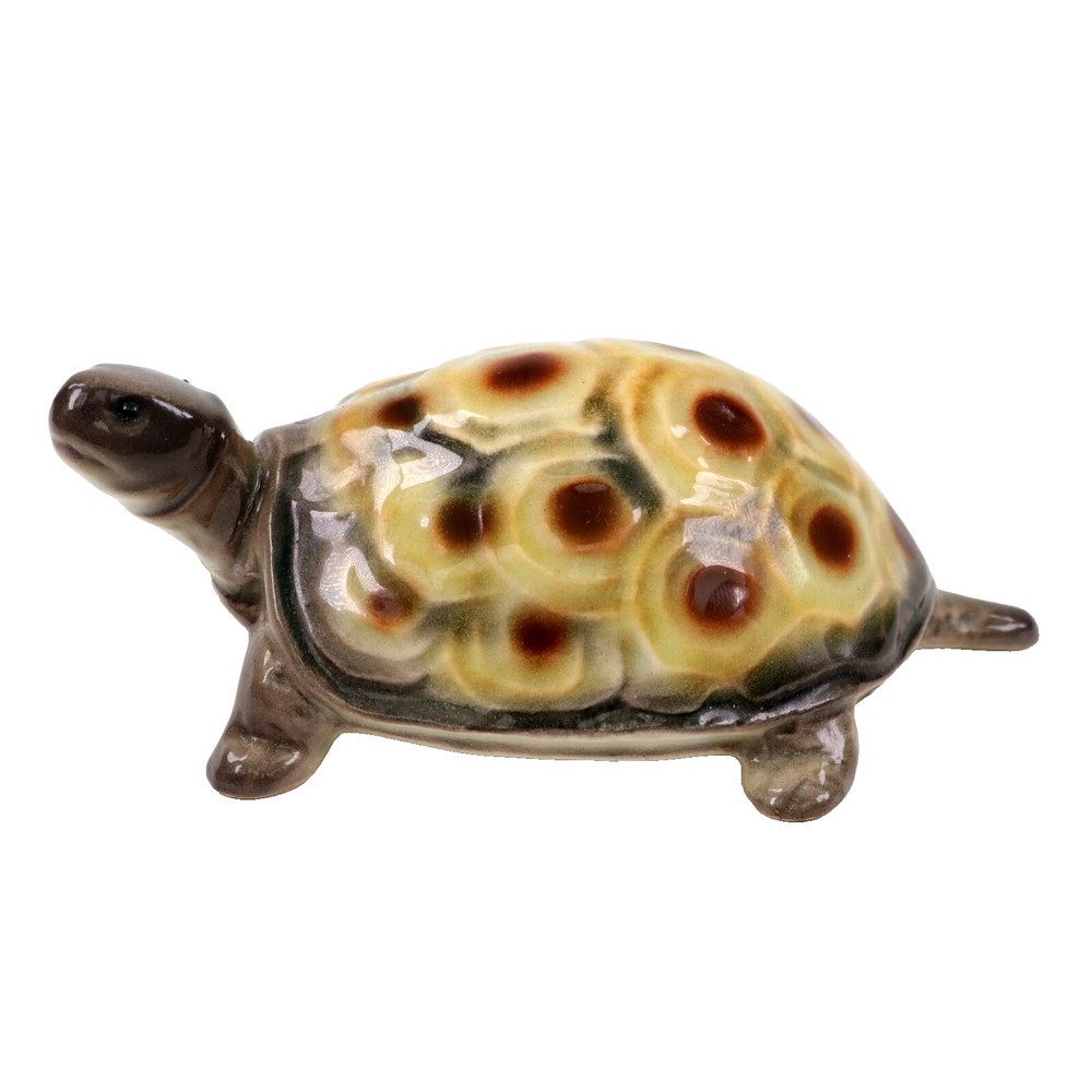 Tortoise Turtle Pottery Figurine Unknown Maker Maybe German MCM