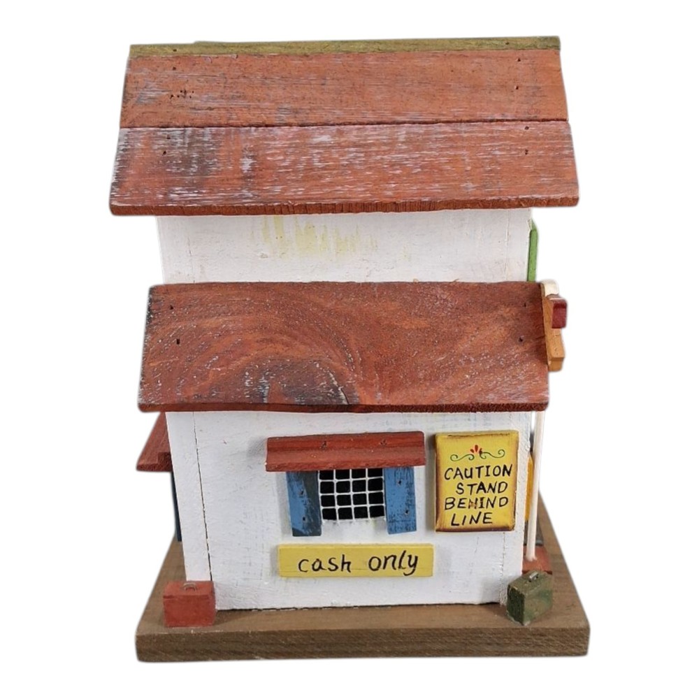 Birdhouse Train Station Design Wood Model
