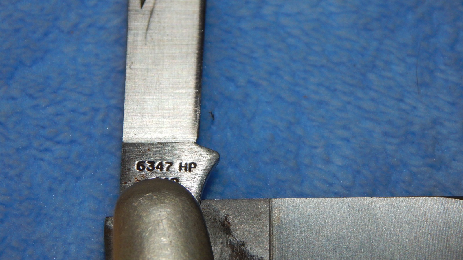 Vintage Case XX 6347 HP SSP 2 Blade Brown Bone Folding Pocket Knife Broken