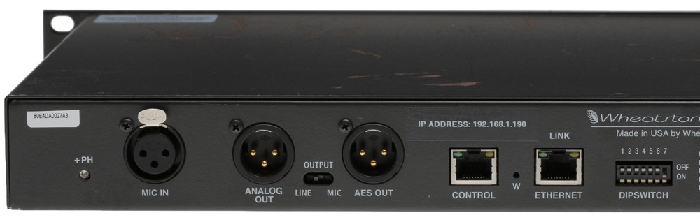 Wheatstone Vorsis M-1 AES Digital 96KHz Voice Processor Preamp Compressor M1