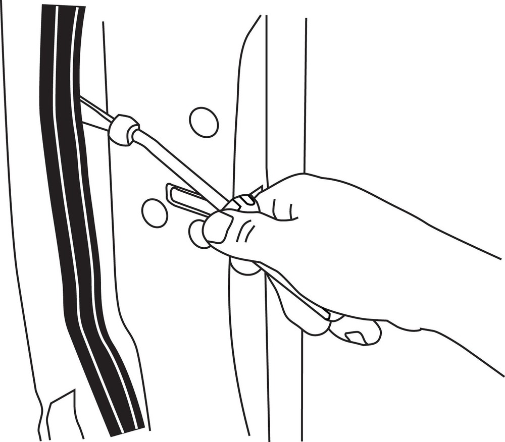 Plastic Fastener Remover, Black Fork, USA