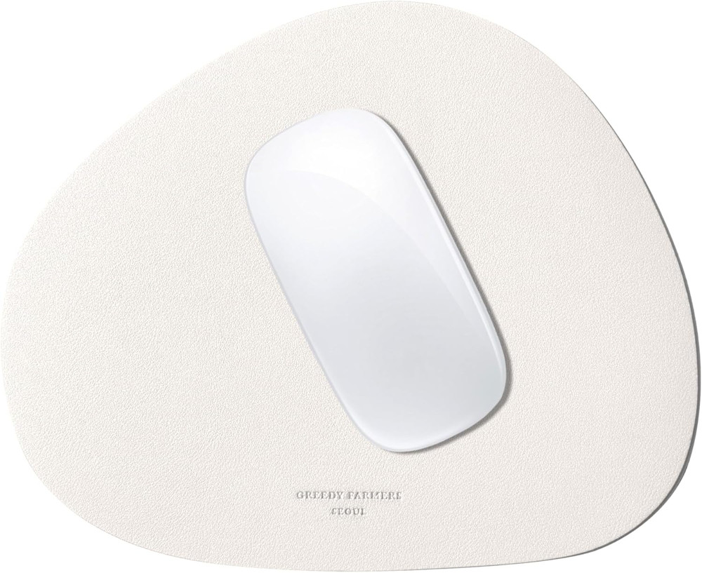Mouse Pad, Non-Slip Washable Waterproof Computer Mouse Pad (Vanilla Cream)