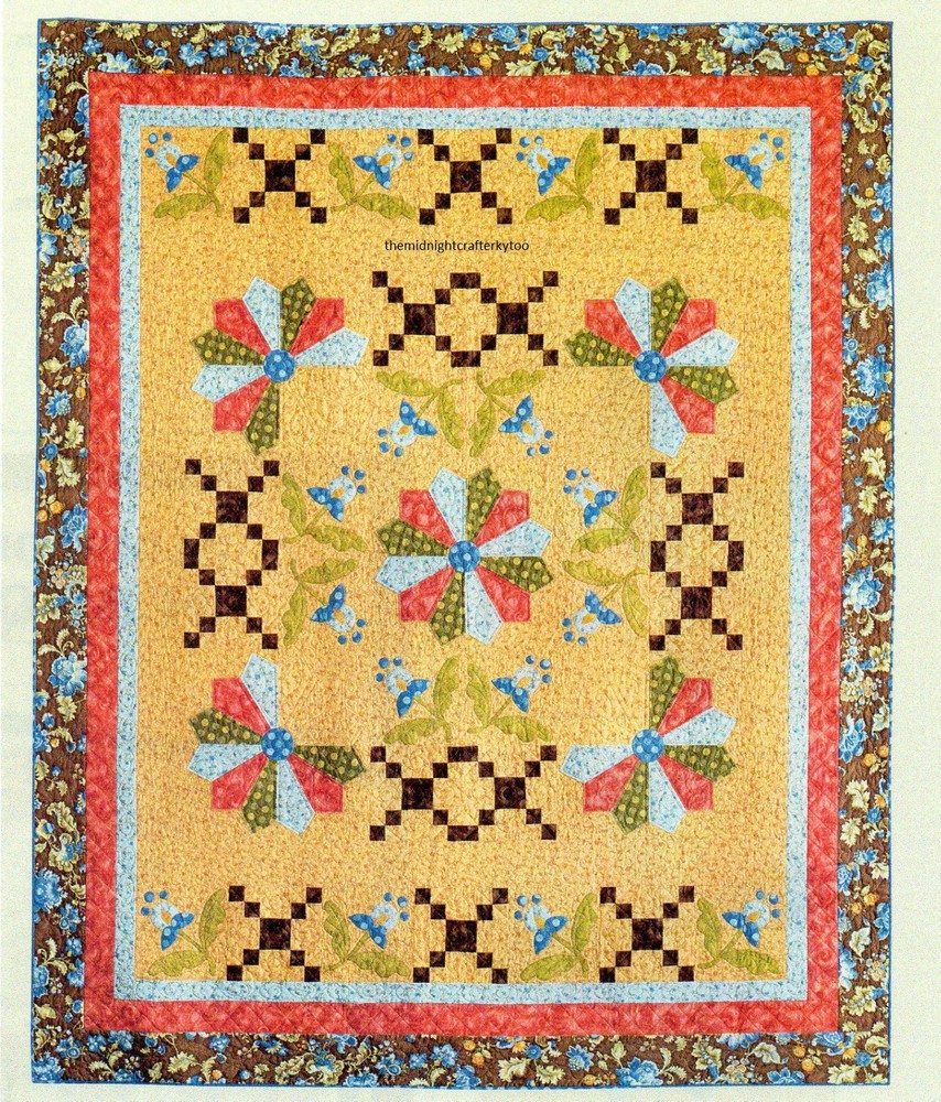 Dresden Garden Quilt Pattern Pieced/Applique RM