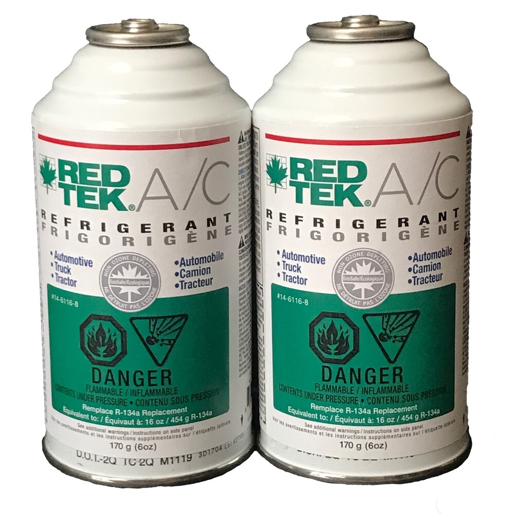REDTEK 134a Replacement - 2 Cans (6 oz)