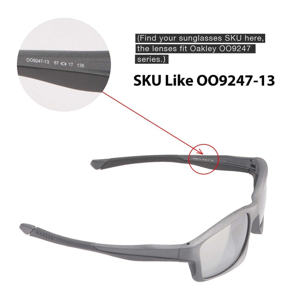 Walleva Replacement Lenses For Oakley Chainlink Sunglasses - Multiple Options