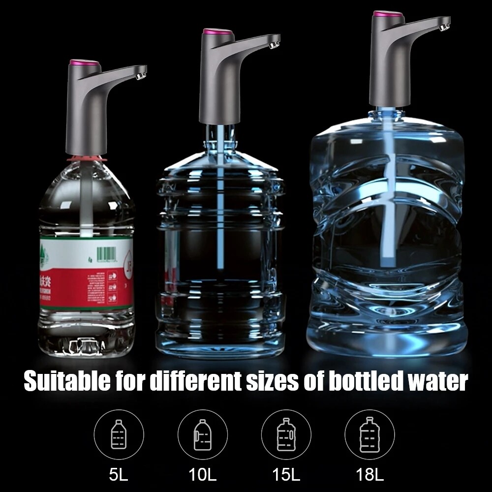 Water Bottle Switch Pump Universal Electric Automatic Jug Dispenser 5 Gallon USB