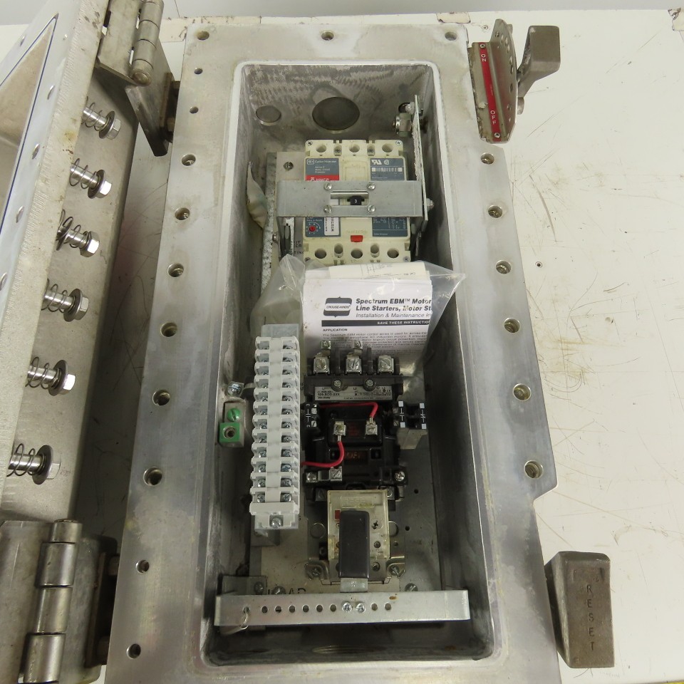 Cooper EBMC1FB Explosion Proof Starter Size 1 600V 1Hp MAX 3A Trip