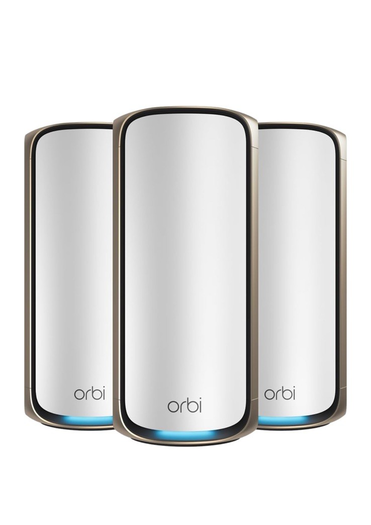 NETGEAR Orbi 970 BE27000 27Gbps Quad-Band Mesh Wi-Fi 7 System - 3 Pack - NEW