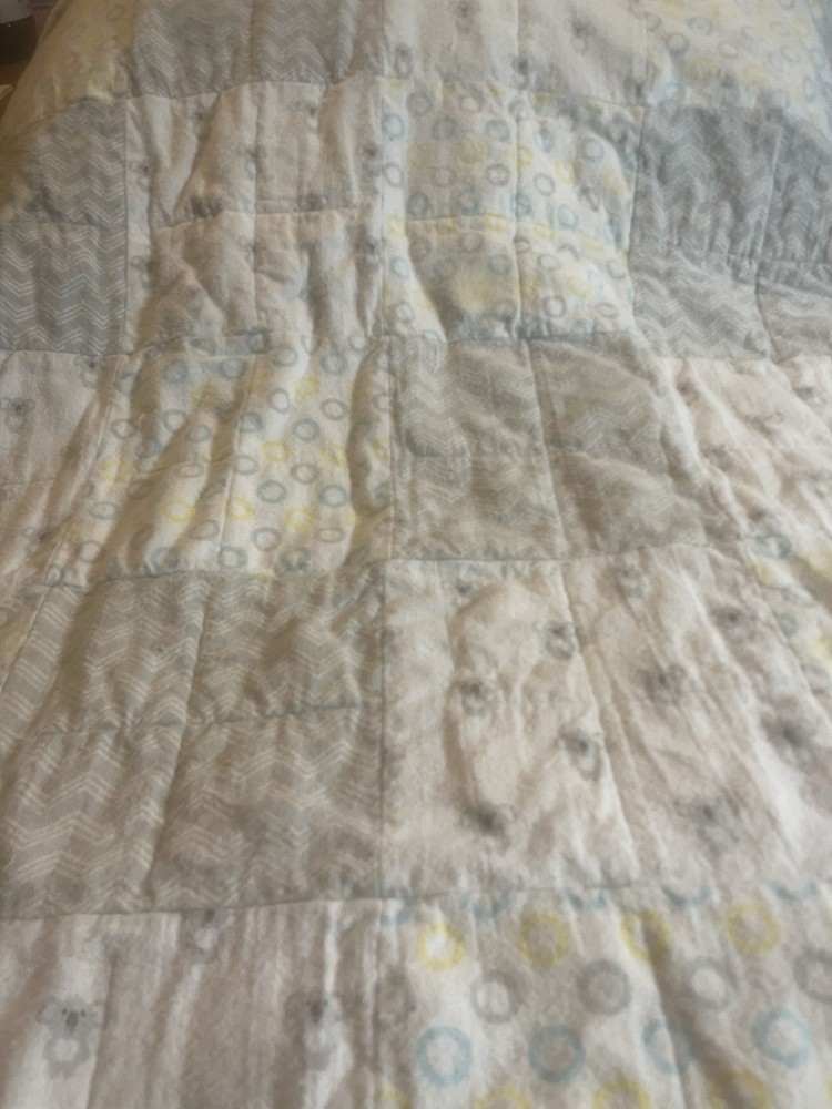Blue Care Bear Rag Quilt