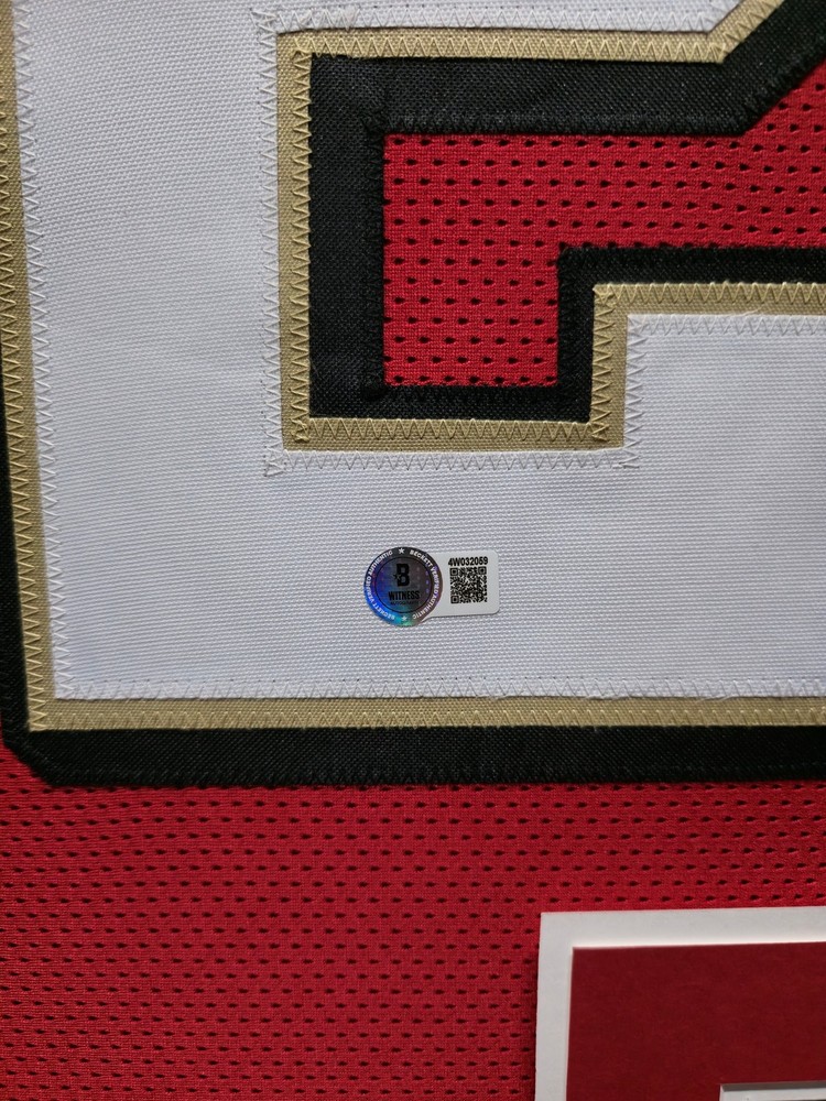 Framed Patrick Willis San Francisco 49ers Pro Style Custom Jersey BAS Authent...