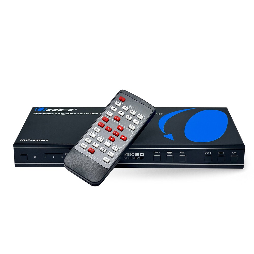OREI 4K Quad Multi-Viewer 4x2 Seamless Switch (UHD-402MV)
