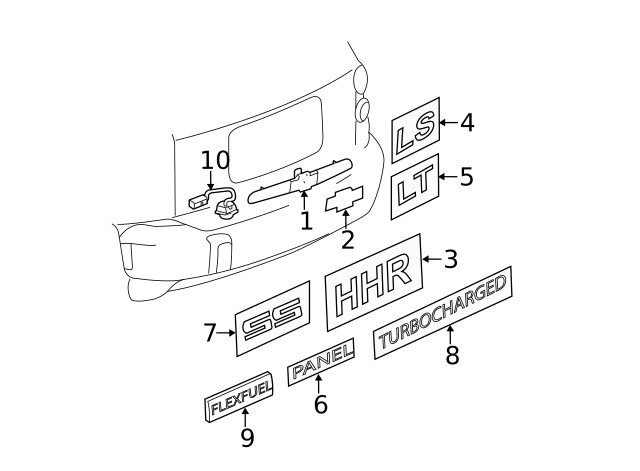 Genuine GM Rear Camera 20909472