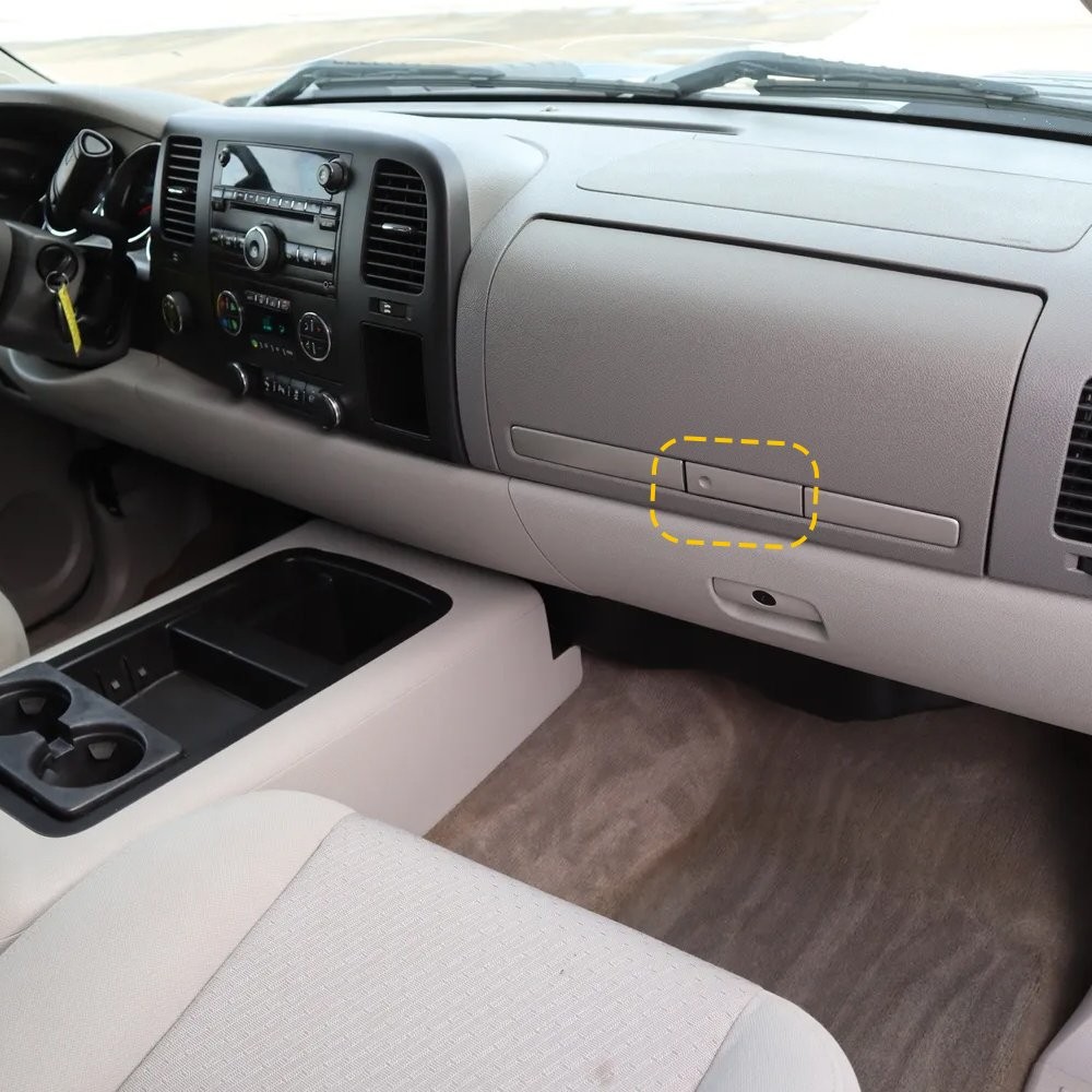 Upper Glove Box Latch Handle Silver Dash Compartment For Chevy Silverado, Sierra