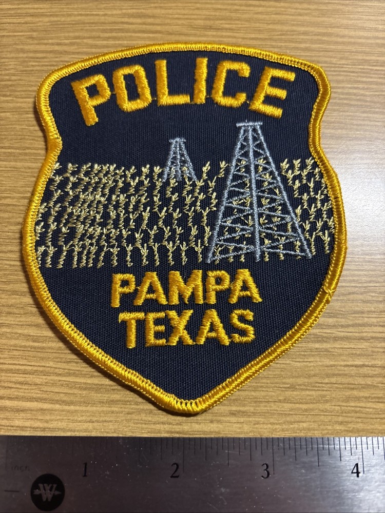 Pampa Texas Police Patch Vintage
