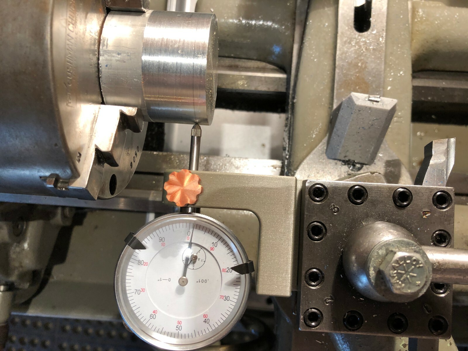 Lathe Clamp type 3/8" Dial Indicator Tool Holder.  (Indicator not INCLUDE)