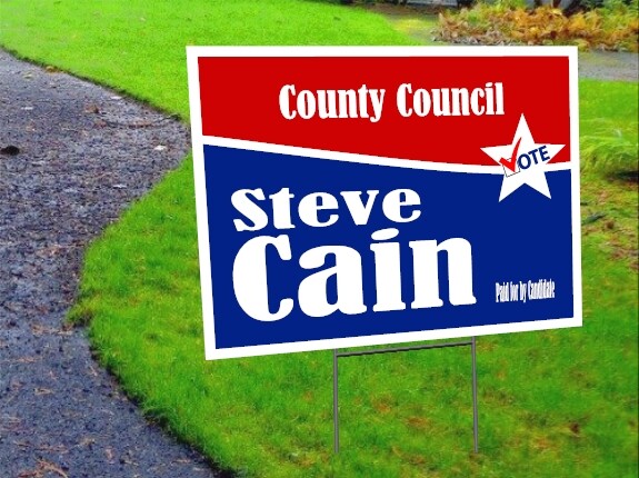 10 Pack - Custom Yard Signs-18x24-Full Color Design-Double Sided-Stakes Optional