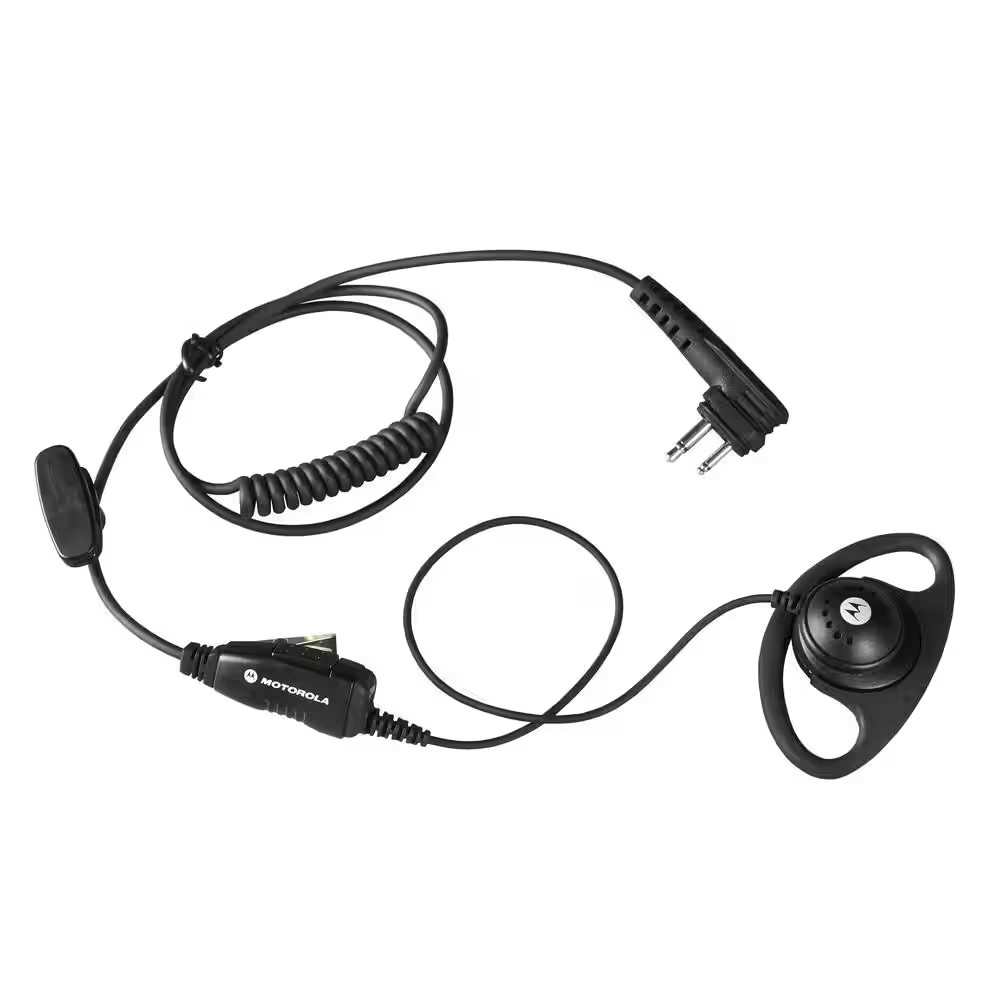 D-Ring Earpiece with Inline PTT