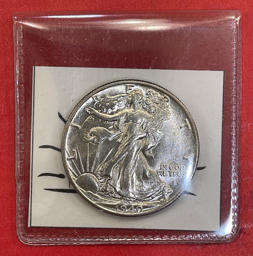 1940 P Walking Liberty Silver Half Dollar, Gem Uncirculated. Better Date!