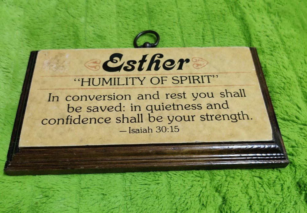Religious Inspirational Solid Wood Name Plaque Isaiah 30