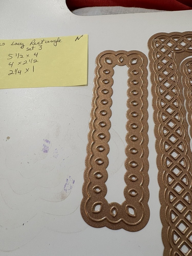 Spellbinders Nestabilities A2 fancy weave 4 templates